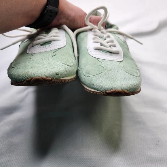 Tory Burch Pastel Green and White Sneakers - Picture 12 of 12